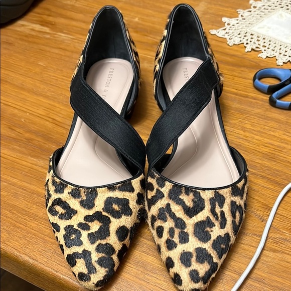 Preston & York Leopard Print Women's Shoes with Black Straps Size 9 - Picture 1 of 6